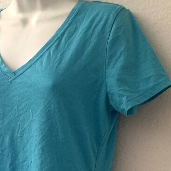 BLUE LIGHTWEIGHT SHORT SLEEVE TEE SHIRT - Picture 6 of 8